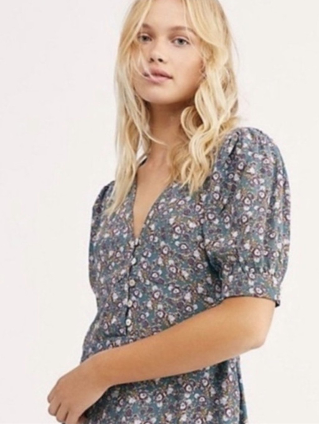 Free People Nwot Provence Floral Mini Dress Small